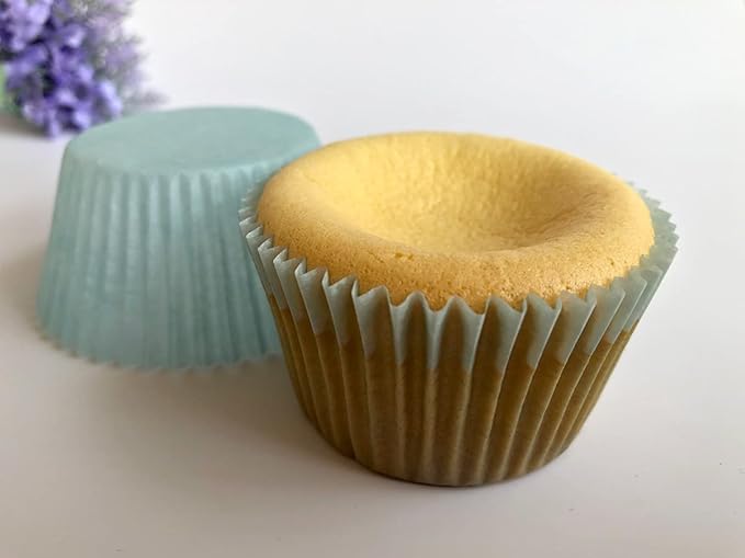 Blue Cupcake Liners Greaseproof Paper Standard Baking Cups for Party and More, 150-Count