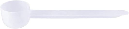 Plastic Measuring Scoop, 2 teaspoon (BOWL 10 cc | 10 mL) Long Handle Spoons for Powders, Granules, Coffee, Pet Food, Baking Supplies, Protein and Other Dry Goods, BPA Free (Set of 500)