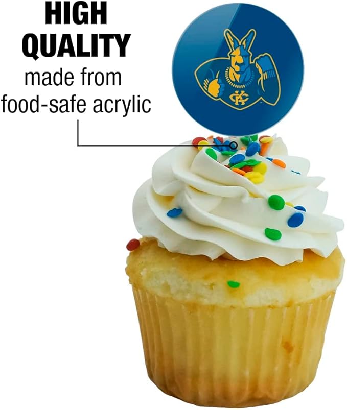 University of Missouri - Kansas City Primary Logo Cupcake Picks Toppers Decoration Set of 6
