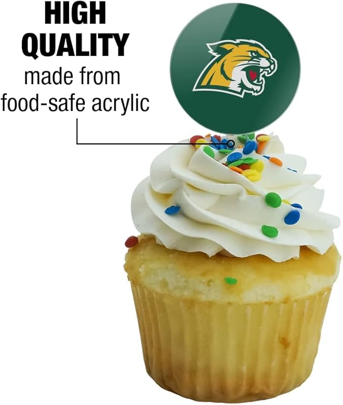 Northern Michigan Primary Logo Cupcake Picks Toppers Decoration Set of 6