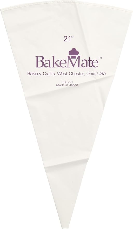 Reusable Pastry Bag, 21", Double-Coated Polyurethane Cake Piping Bag, Reinforced Bottom, Stitched Boarder, For Piping Frosting on Cakes, Cupcakes, and Cookies - 21"