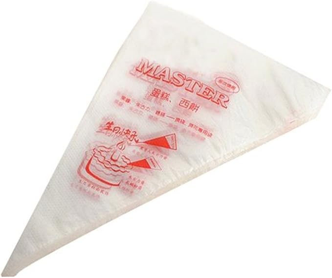 Piping Pastry Bag Pack of 100 Plastic Disposable Cream Pastry Bag Cake Icing Sugarcraft Cupcake Piping Decorating Tool For Baking Supplies (Large 15''x13.7''x9.4'')