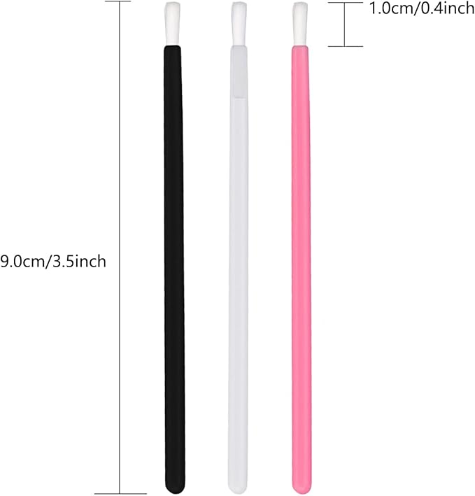 PYO Cookie Paint Brush Disposable Lip Brushes Mini Paint Brush Cookies Disposable Nail Polish Brush Paint Your Own Cookie Food Safe Paint Brushes Mini Paint Brushes Cookies (50, Pink)