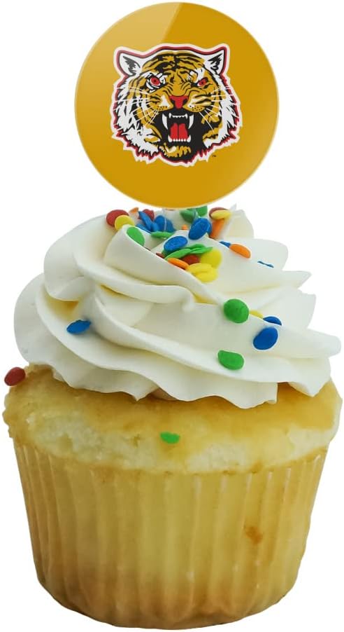 Grambling State University Primary Logo Cupcake Picks Toppers Decoration Set of 6