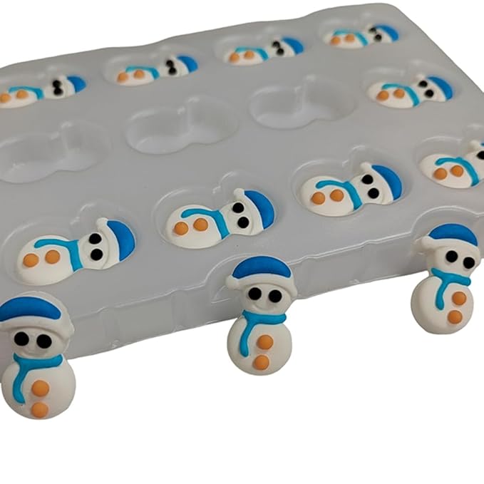 Eastron Edible Snowman Shapes Christmas Sprinkles for Cakes Decorating Cupcakes Toppers for Baking, Birthday, Ice Cream, Cookies, Cake Decorations