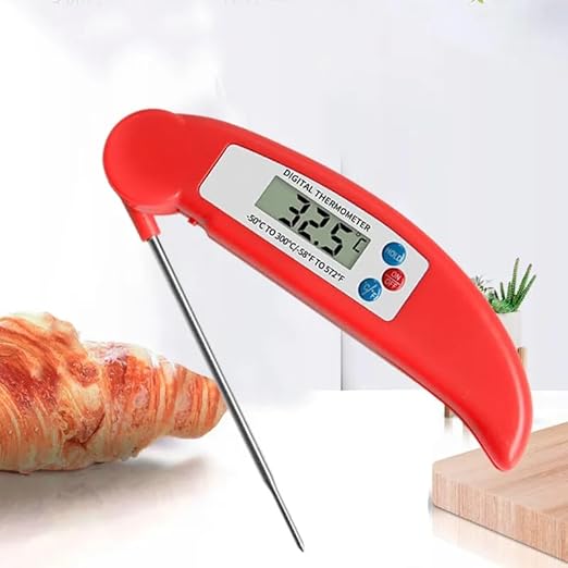 Instant Read Digital Meat Thermometer with Probe for Cooking,Fast Precise,Waterproof Digital Food Thermometer,BBQ Kitchen Baking