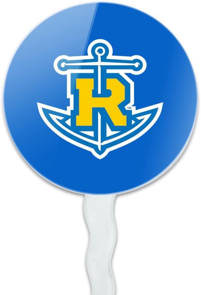 Rollins College Primary Logo Cupcake Picks Toppers Decoration Set of 6