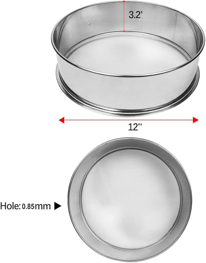 Vibrating Sifter Mesh Screen Stainless Steel Vibrating Sieve Mesh Screen 20 Mesh for Automatic Powder Sifter Machine