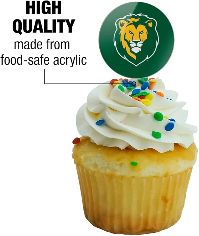 Southeastern Louisiana University Primary Logo Cupcake Picks Toppers Decoration Set of 6