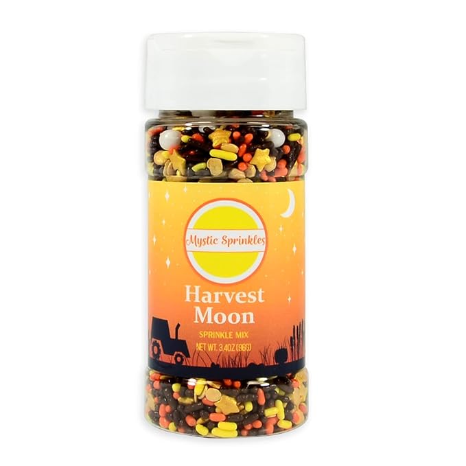 Mystic Sprinkles Autumn/Fall Sprinkle Mixes (Harvest Moon Sprinkle Mix 3.4oz)