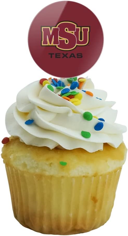 Midwestern Sate Primary Logo Cupcake Picks Toppers Decoration Set of 6