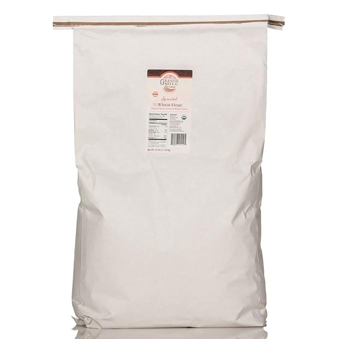Granite Mill Farms Sprouted Organic Hard Red Wheat Flour, 25 lb