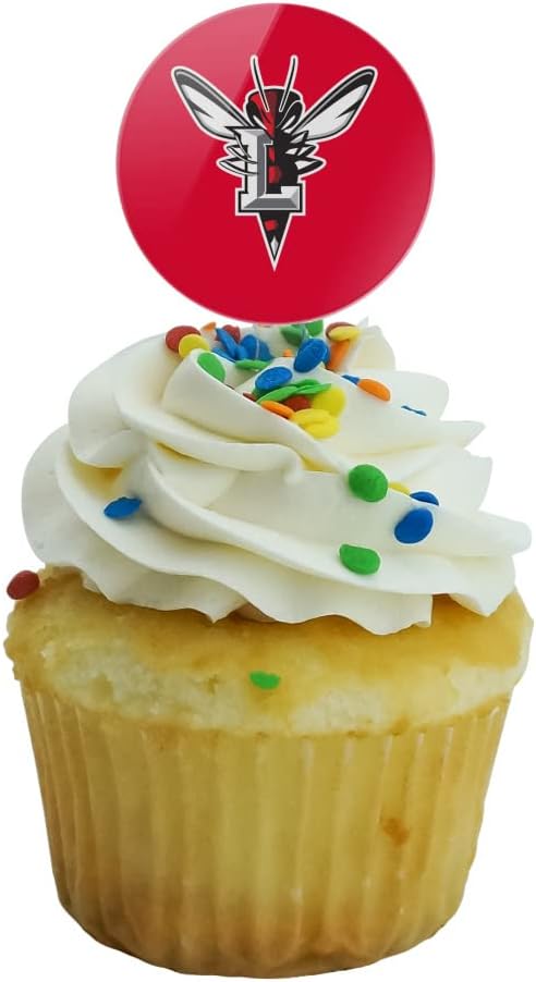 University of Lynchburg Primary Logo Cupcake Picks Toppers Decoration Set of 6