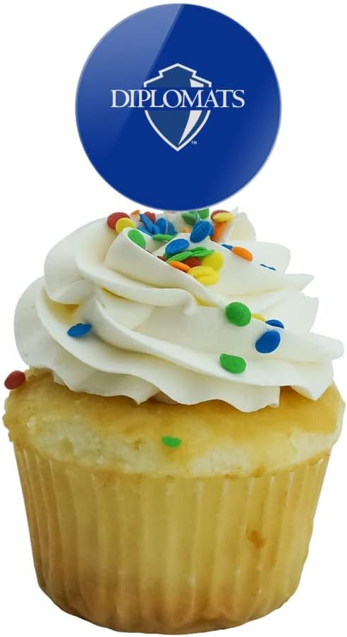 Franklin & Marshall College Primary Logo Cupcake Picks Toppers Decoration Set of 6