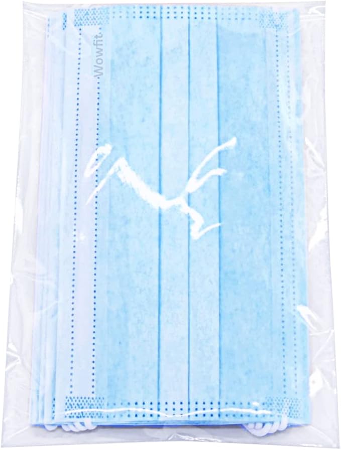 Wowfit 200 Count 5x7 Inch Clear Cellophane Plastic Bags, Resealable Self-Sealing Cello Bags Good for Cookies, Decorative Wrappers, Party Favors, Candy and More
