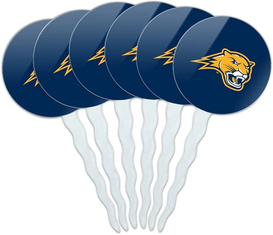 Averett University Primary Logo Cupcake Picks Toppers Decoration Set of 6