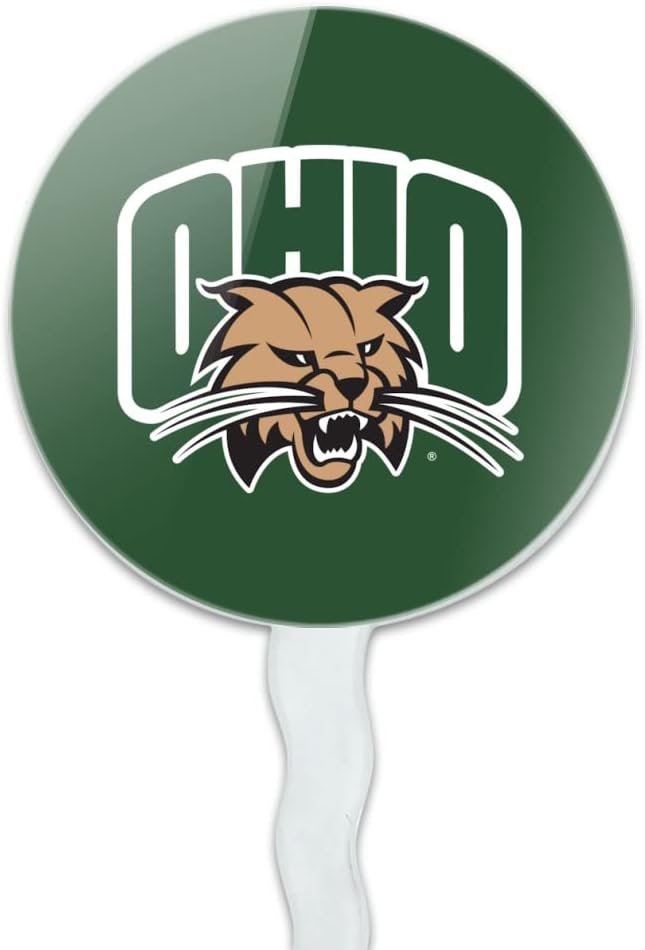 GRAPHICS & MORE Ohio University Primary Logo Cupcake Picks Toppers Decoration Set of 6