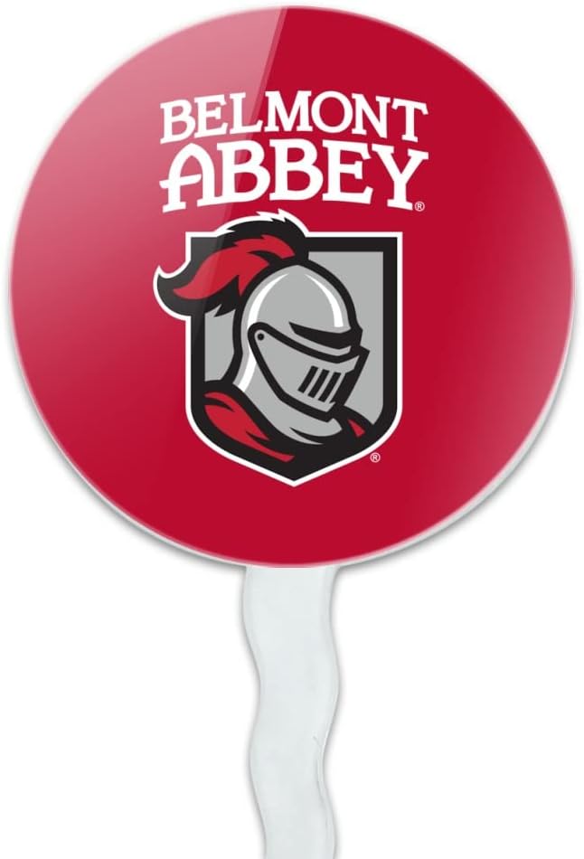 Belmont Abbey College Primary Logo Cupcake Picks Toppers Decoration Set of 6