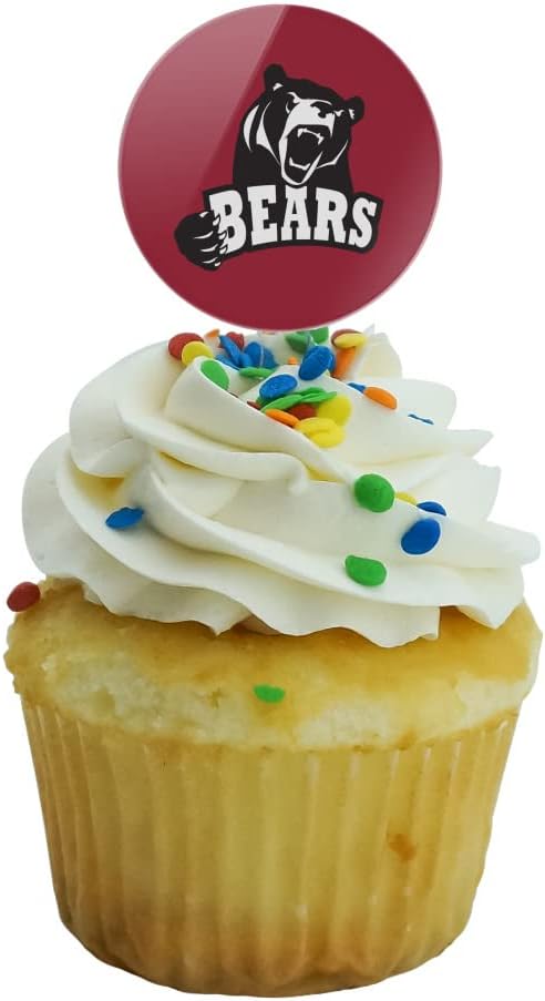 Lenoir-Rhyne University Primary Logo Cupcake Picks Toppers Decoration Set of 6