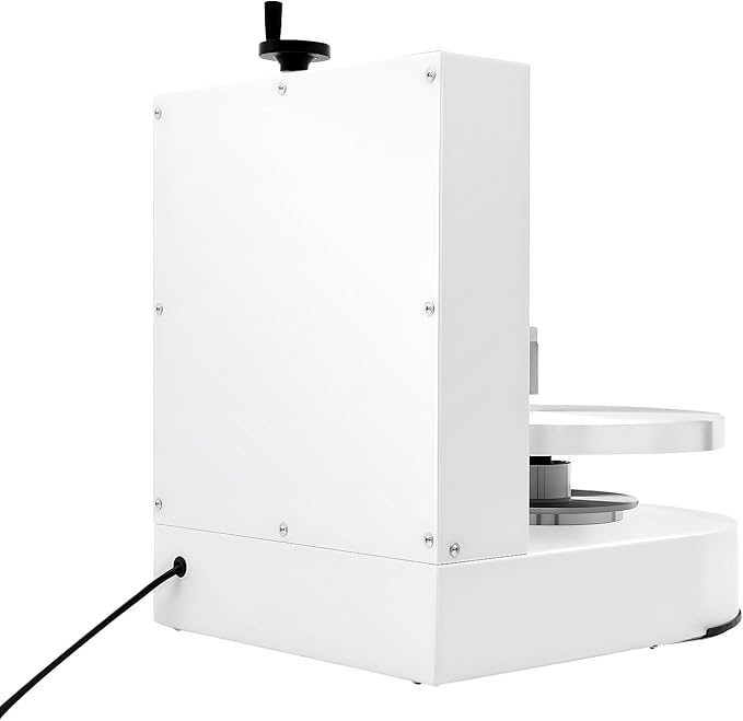 LOYALHEARTDY 200W Commercial Cake Turntable, Cake Decorating Machine with LCD Touch Screen, Cake Turntable 7.9 Inch Lift Knife System, 4-12 Inch Cake Icing Machine,White