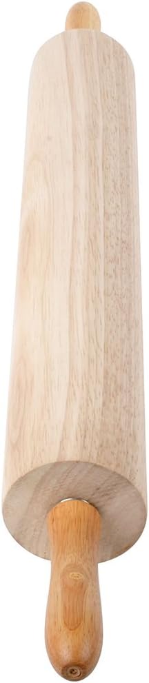 Betolla 18-Inch Wooden Rolling Pin – Hardwood Dough Roller with Smooth Rollers for Baking Bread, Pastry, Cookies, Pizza, Pie & Fondant