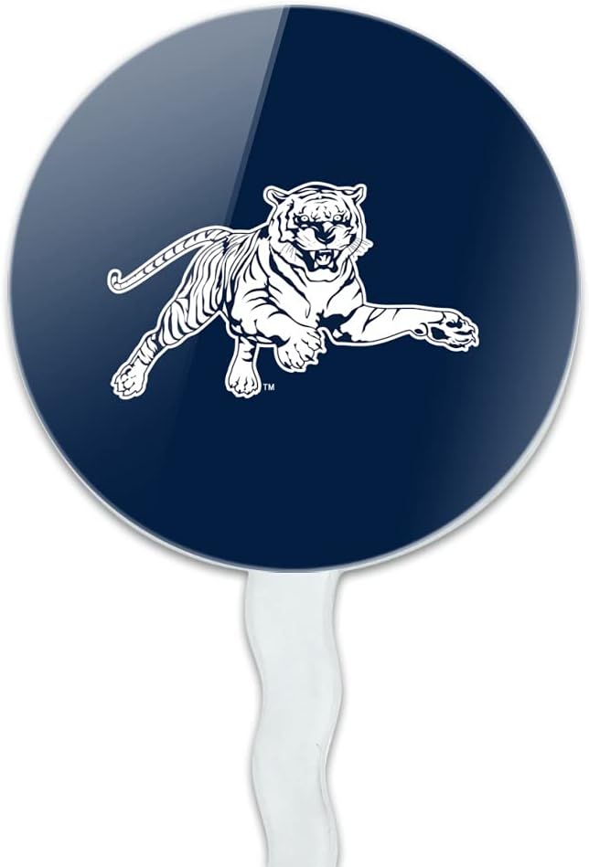 Jackson State University Primary Logo Cupcake Picks Toppers Decoration Set of 6