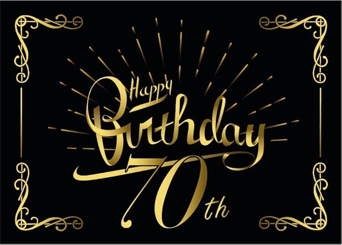 2-Pack Birthday Bottle Labels, Self-Adhesive “HappyBirthday” Stickers for Champagne & Wine Bottles, Fun Gift Idea for Men & Women, 5.8 x 4.1 in (70th Birthday)