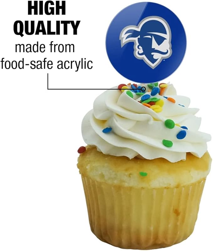 Seton Hall Primary Logo Cupcake Picks Toppers Decoration Set of 6