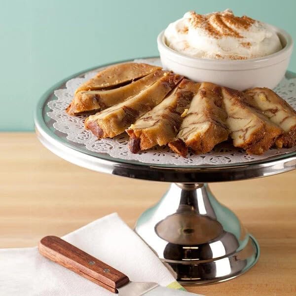 13" Stainless Steel Cake Stand | Round Cake Display for Weddings, Birthdays & Parties | Dessert Stand for Cakes, Muffins, Pastries, and Bread | 13-inch [1PK]