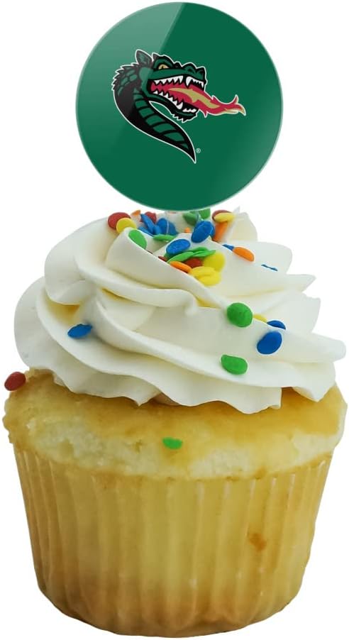 Alabama at Birmingham Primary Logo Cupcake Picks Toppers Decoration Set of 6