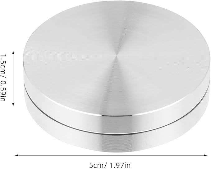 EXCEART Cake Turntable Stand - Rotating Cake Stand Turntable Cake Rotator Base Bearing Aluminium Alloy Revolving Cake Stand Spinner for Cake Decorations Pastries Cupcake
