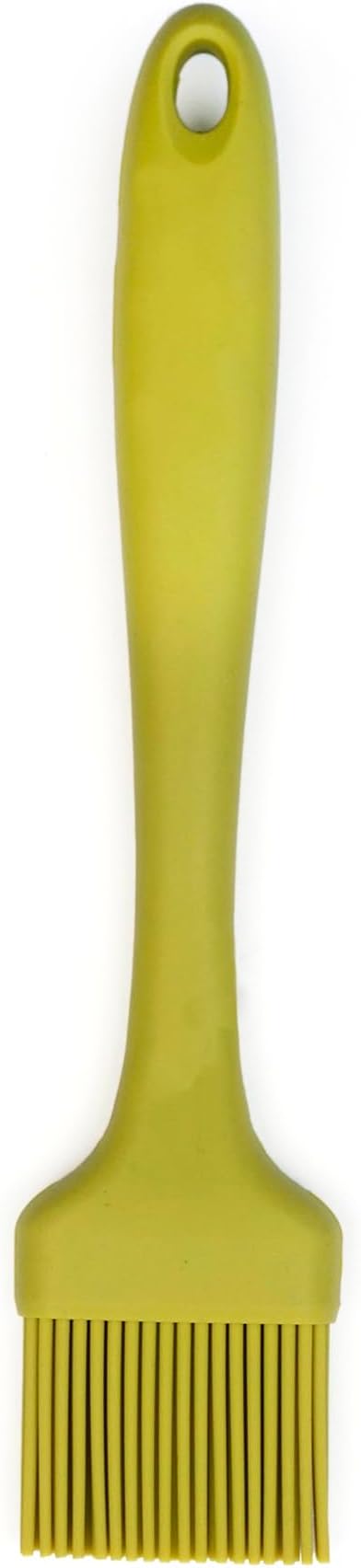 RSVP International Silicone Basting Brush, Green, 8.75" | Gently Spreads Butter, Sauces, Marinades, & More | Dishwasher Safe & Heat Resistant | BBQ Grill, Baking, Preparing Meats