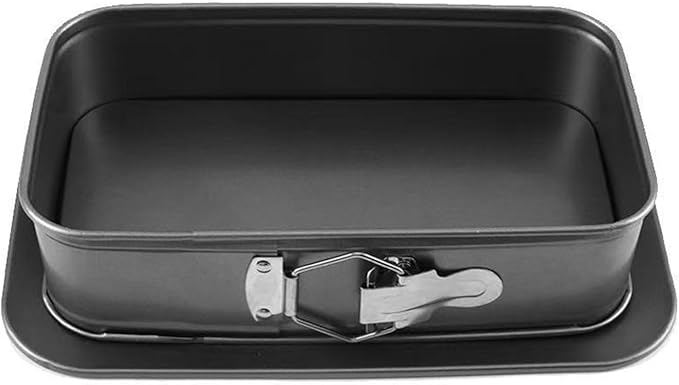 Professional Carbon Steel Springform Cake Pan with Removable Base for Baking Cheesecakes Bread and Pastries