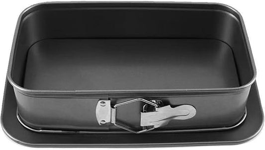 Professional Carbon Steel Springform Cake Pan with Removable Base for Baking Cheesecakes Bread and Pastries