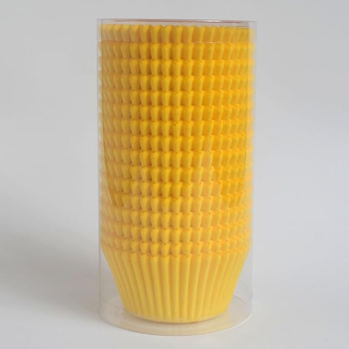 Yellow Cupcake Liners Standard Greaseproof Paper Baking Cups, 300-Count