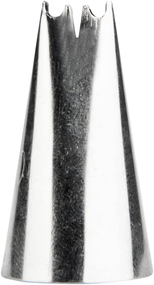 Restaurantware Pastry Tek Leaf Icing Tip 1 Reusable Piping Tip - #349 Dent-Resistant Stainless Steel Decorating Cake Tip Dishwasher-Safe Decorate Cupcakes Cakes or Cookies (Pack of 2)