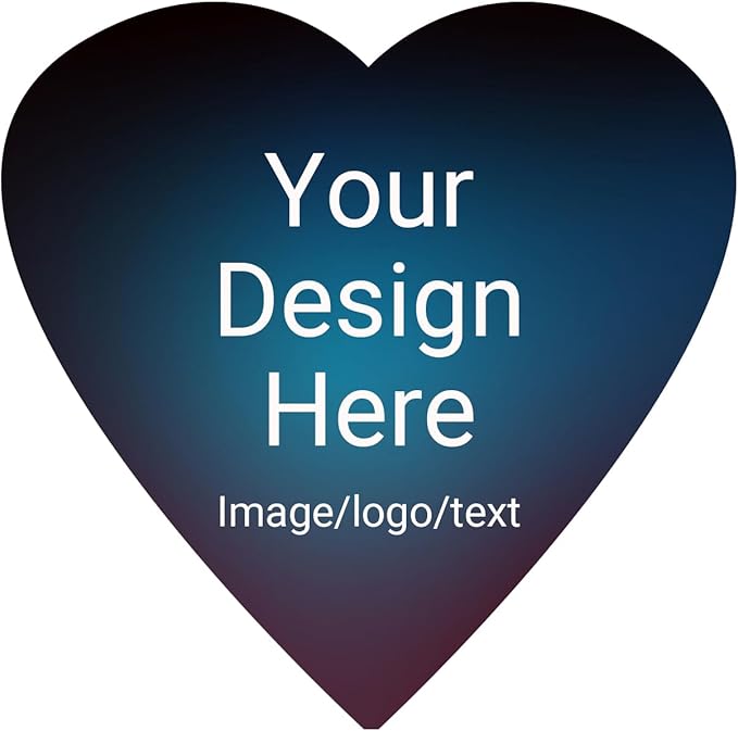 100,150PCS Custom Stickers for Business Logo Personalized Labels with Any Image Logo and Text Customized Stickers for Thank You Business(Heart)