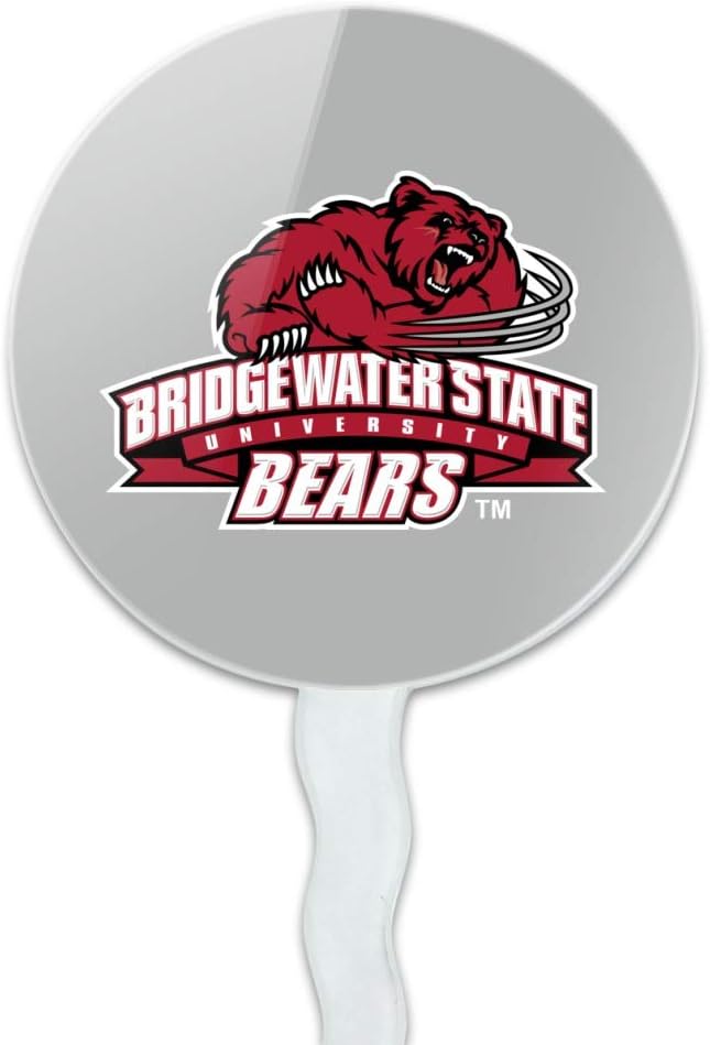 Bridgewater State Bears Logo Cupcake Picks Toppers Decoration Set of 6
