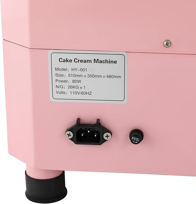 LOYALHEARTDY 14.17 inch Cake Spreading Machine 11-Speed Regulating Turntable, Cake Decorating Machine, Cake Icing Machine with Scale Spatula, Pink Cake Spreading Machine