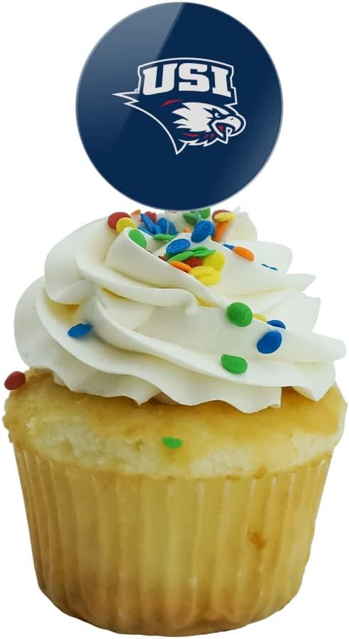 Southern Indiana Primary Logo Cupcake Picks Toppers Decoration Set of 6
