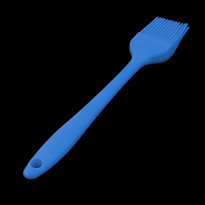 uxcell Silicone Family Bakery Cookie Cake Baking Tool Cream Butter Pastry Brush Blue