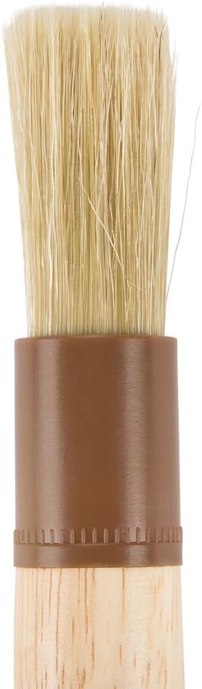 Betolla 1-Inch Round Basting Brush – Boar Bristle Pastry & BBQ Marinade Brush with Lacquered Hardwood Handle for Cooking & Baking