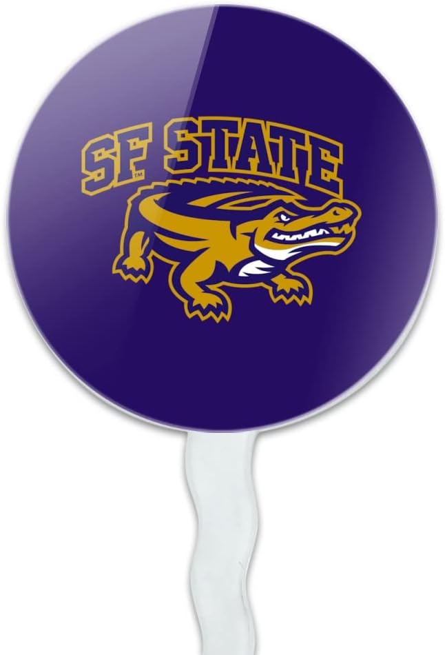 San Francisco State Primary Logo Cupcake Picks Toppers Decoration Set of 6