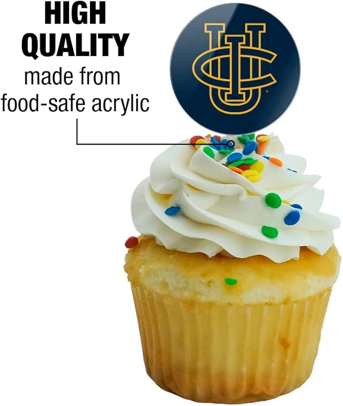 GRAPHICS & MORE UC Irvine Primary Logo Cupcake Picks Toppers Decoration Set of 6