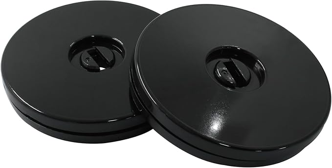 4PCS 3Inch Acrylic Lazy Susan Turntable Platter, Black Turntable Organizer Round Rotating Plate Revolving Display Base for Spice Rack Table Cake Cookie Decorating