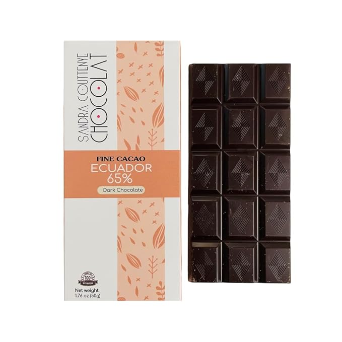 Fine Cacao Chocolate, 1.76 oz (Pack of 4) (Pack 4, Dark Chocolate 65%)