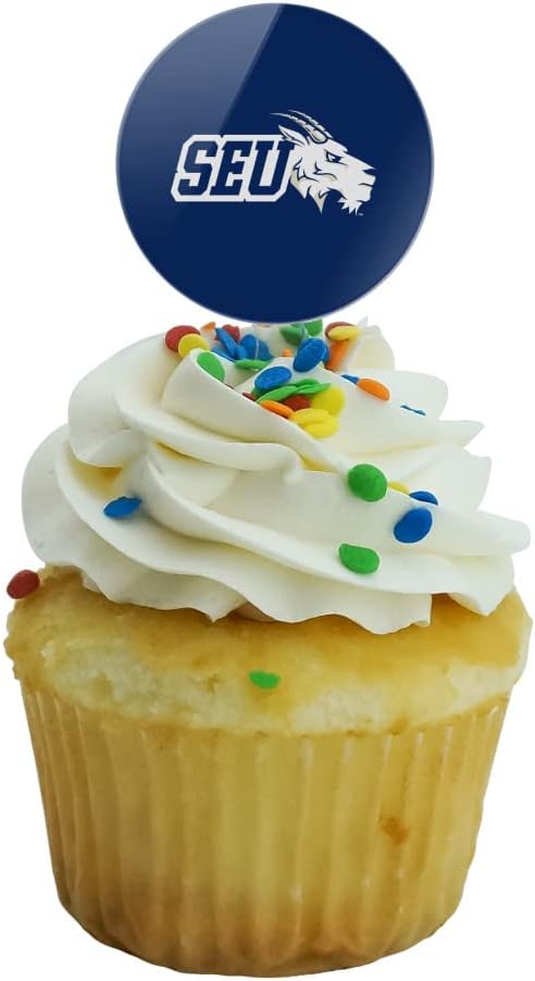 St. Edward's University Primary Logo Cupcake Picks Toppers Decoration Set of 6