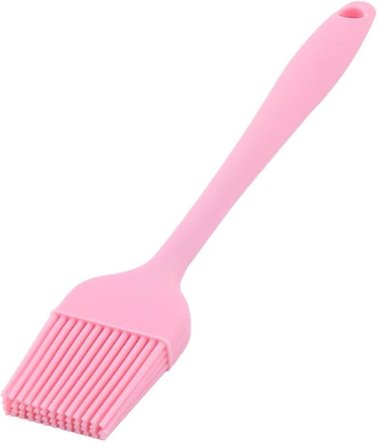 uxcell Silicone Family Bakery Cookie Cake Baking Tool Cream Butter Pastry Brush Pink