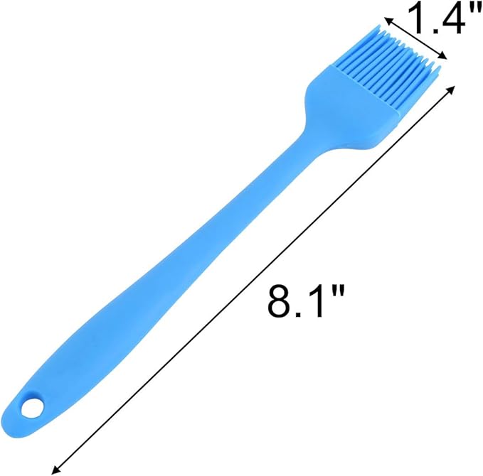 uxcell Silicone Home Kitchenware Cooking Tool Baster Turkey Barbecue Pastry Brush Blue