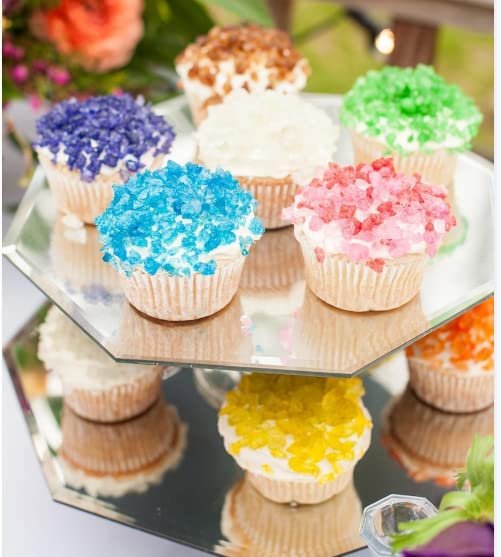 Purple Sugar Crystals, Christmas sprinkles,Cake sprinkles,Cookie sprinkles,Sugar Pearl, Edible Candy Pearls 130g 4.6OZ for Cake Cupcake Decorationg (Sugar Crystals-Purple)